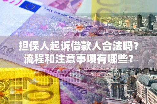 济南担保人起诉借款人合法吗？流程和注意事项有哪些？