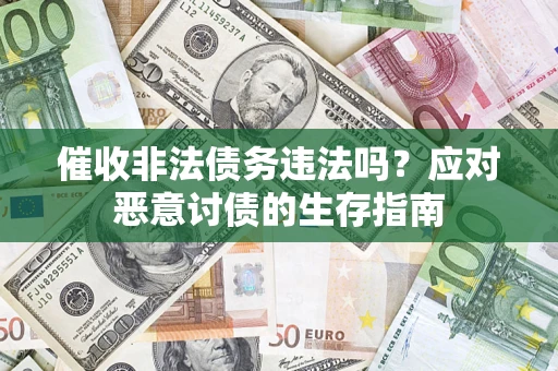 济南催收非法债务违法吗？应对恶意讨债的生存指南
